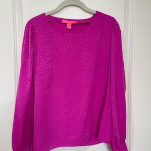 Lilly Pulitzer Lambert Pink Elderberry top size S